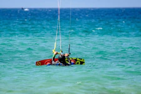 learn the kitesurfing waterstart with Matos Tarifa