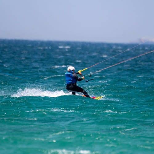 Waterstart en kitesurf